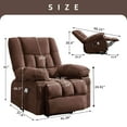thumbnail image 3 of JONPONY Power Lift Recliner Chair Recliners for Elderly with Heat and Massage Recliner Chair for Living Room with Infinite Position and Side Pocket,USB Charge Port,Brown, 3 of 14