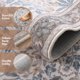 thumbnail image 2 of Alfombra Morebes Floral, lavable, 150 x 210 cm, color beige, antideslizante, 2 of 5