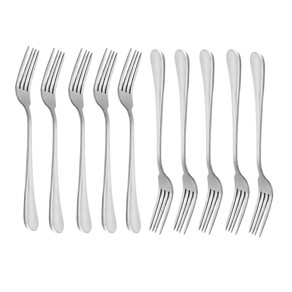 Dinner Forks, Heavy-Duty Stainless Steel Dinner Forks Set of 10