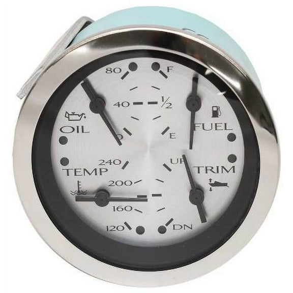 Veethree Boat Multi-Function Gauge 781435PDFB | Mercury Volvo Penta Yamaha 3 1/4 Inch