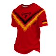 thumbnail image 1 of Women's Germany Football Graphic T-Shirt, Men's Soccer Graphic Print T-Shirt Casual Sportswear Top Athletic for Soccer Tournament 2026 Red Size: M, 1 of 4