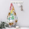 thumbnail image 5 of White Daisy Floral Hand Towel for Bathroom Set of 2 Hand Bath Towels Soft Absorbent Decorative Towels for Bathroom Kitchen Yoga Home Decor 14 x 28 in, 5 of 6