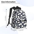 thumbnail image 2 of Pofeuu Daisies Flowers Print Laptop Backpack Travel Canvas Backpack for School Lightweight and Comfortable Backpack College Backpack Schoolbag, 2 of 6