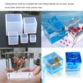 thumbnail image 4 of Cateissary 4 piezas de moldes geométricos, herramientas de fundición, decoración, adornos, moldes colgantes Artesanía, 4 of 6