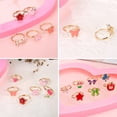thumbnail image 3 of 36PCS Kids Jewel Rings Set Decorative Cartoon Pretend Rings Toy Rings with Case, 3 of 10