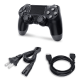 thumbnail image 2 of Console Sony Playstation 4 PS4 Remise à Neuf Originale 500GB avec 2 Manettes Retrofam, Noire (Remis à Neuf), 2 of 5