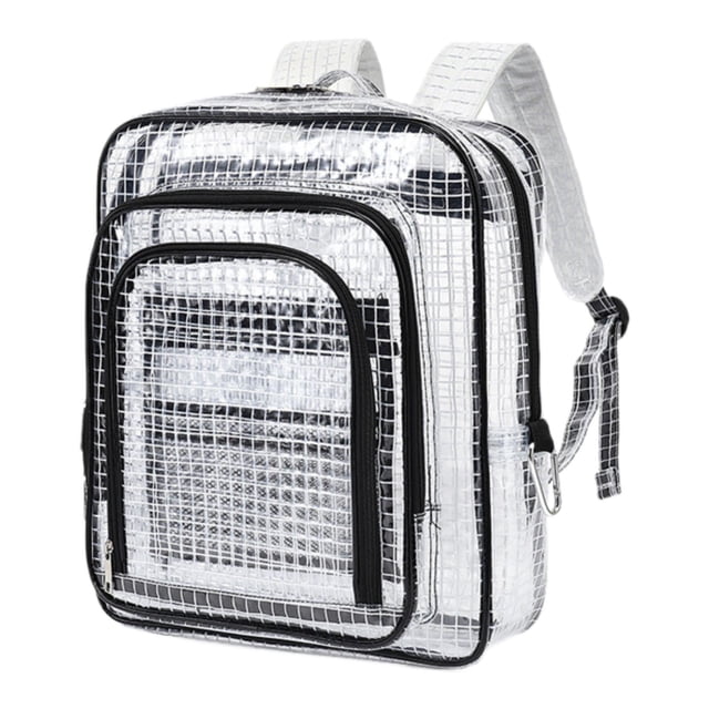 Pure Room -Bolsa de tool mochila transparente de estilo simple PVC Bolsa de ingeniero de mochila transparente para el personal de la universidad Elect