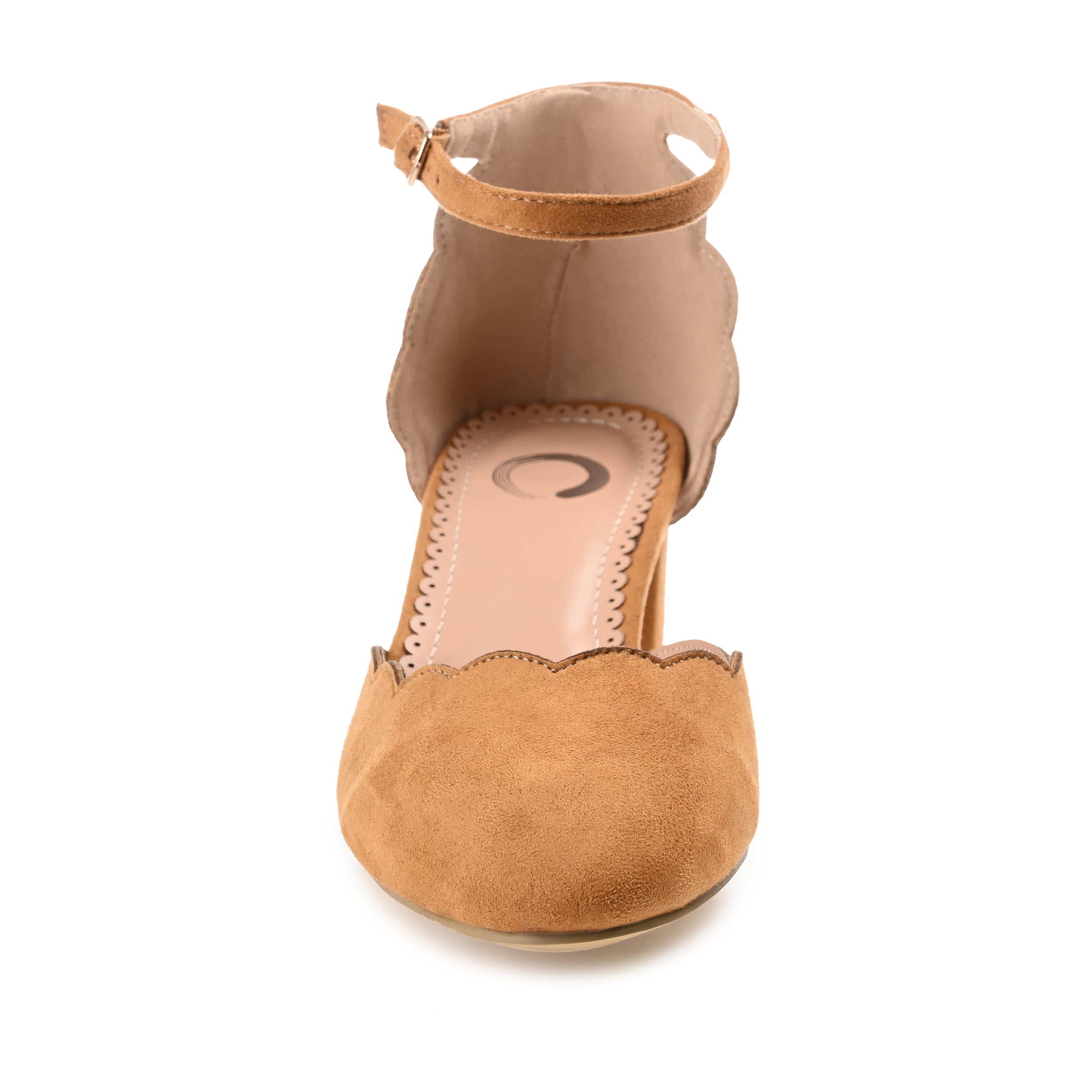 Journee Womens Edna Round Toe Low Block Heel Pumps, Widths Available