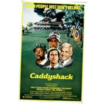 Caddyshack Movie Poster Metal Poster 8in x 12in Metal Print 8x12 Square Adults Metal Wall Art