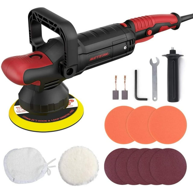 Meterk Car Paint Buffers Polisher 1200W 10A Electric 6 Variable Speeds