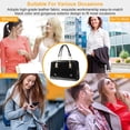 thumbnail image 5 of Moclever Female Ladies Leather Organizer Handbag Shoulder Tote Bag, 5 of 12