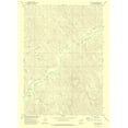 thumbnail image 2 of USGS 14x18 Black Ornate Wood Framed with Double Matting Museum Art Print Titled - Floate Draw Wyoming Quad - USGS 1972, 2 of 4