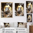 thumbnail image 4 of Designart "Portrait of a Cute White Rodent" Animals Canvas Art Print, 4 of 5
