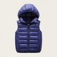 thumbnail image 2 of zbxnLI Kids Boys Girls Hooded Puffer Vest Winter Warm Sleeveless Vest Lightweight Outerwear Vests, 2 of 7