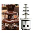 thumbnail image 2 of Stainless Steel Chocolate Fountain 4Layers Chocolate Melter With Heating Fondue Machine DIY Waterfall for Party ,Widely Used, 2 of 6