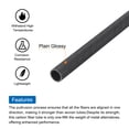 thumbnail image 4 of Uxcell 4Pcs Carbon Fiber Tubes 8 x 10 x 420mm Matte Surface Rod 3K Roll Wrapped Round Tubing for RC Plane, 4 of 4