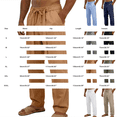 thumbnail image 4 of Migroa Men's Linen Pants Lightweight Drawstring Elastic Waist Pockets Loose Fit Straight Legs Summer Beach Vacation Yoga Trousers Black L, 4 of 7