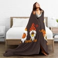 thumbnail image 5 of Kll Fleece Blanket Plush Throw Blanket Fall Gnomes,Soft Fuzzy Cozy Flannel Blanket For Couch Sofa Bed.(60"X50"), 5 of 9