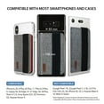 thumbnail image 4 of Ringke Flip Card Holder with Elastic Hand Strap Slim Soft Band Grip Fashion Multi-Card Slot 3M Stick-On Wallet Credit Card Mini Pouch Attachment for iPhone Galaxy Note LG Google Accessory - Gray, 4 of 10