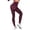 Wine, variant on Riforla Womens Leggings Fashion Hollow Seamless High Waist Peach Lift Fitness Water Wash Textured Tight Sports Yoga Pants for Women Army Green XS