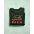 thumbnail image 3 of Vintage Farm Holiday Christmas Women's Sweatshirt, 3 of 4