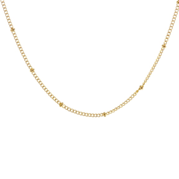 DESIGNICE Gold Layered Necklaces for Women-Dainty 14K Gold Plated Chain Necklace Stack Cuban Link Chain Necklace Flat Curb Link Necklaces for Women Trendy Set