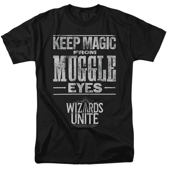 Harry Potter Wizards Unite Hidden Magic S/S Adult 18/1 T-Shirt Black