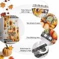thumbnail image 5 of Shower Curtain 72"W x 72"L Pumpkin Thanksgiving Sunflower Pumpkins Wood Grain Fabric Shower Curtains Set with Hooks Water Repellent Bathroom Curtains Machine Washable Bathroom Accessories, 5 of 6