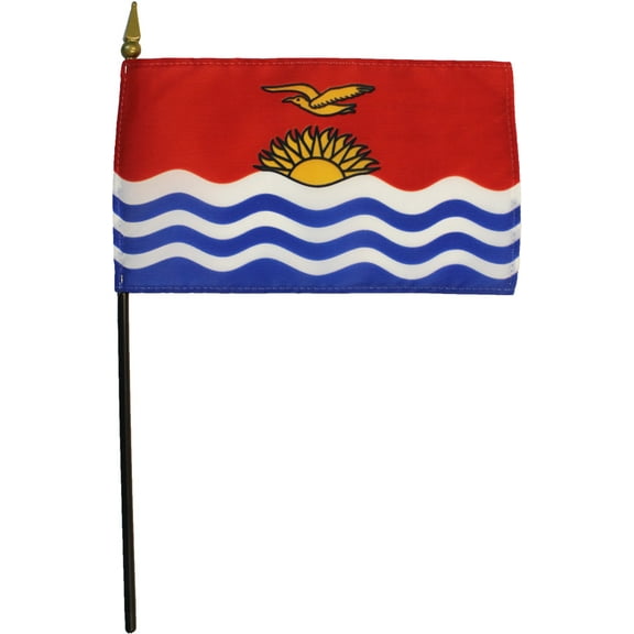 Kiribati - 4"X6" Stick Flag
