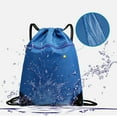 thumbnail image 6 of Drawstring Backpack Sports Bag With Front Zipper Pocket And Inner Pocket Sack, 6 of 6
