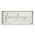 thumbnail image 3 of Stupell Industries Farmhouse Minus the Farm Sign Rustic Country Text, 30 x 13, Design by Daphne Polselli, 3 of 5