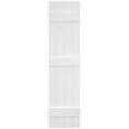 thumbnail image 3 of 14"W x 80"H Mid-America Vinyl, Standard Size Four Board Joined Shutters, w/Installation Shutter-Lok's & Matching Screws, 001 - White, 3 of 13