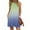 #1-Blue, variant on Azrian Summer Dresses Women Fashion Summer Casual Sleeveless Round-Neck Printing Dress Loose Dress