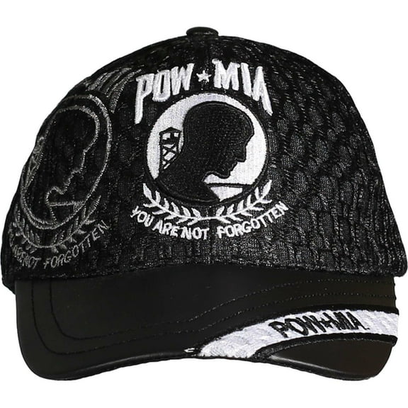 POW/MIA Leather Brim Cap