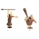 thumbnail image 2 of Bewildely Decoración nórdica de maciza humanos escultura artesanía marionetas ornamento muñeca juguetes niños regalos ilustraciones Decoración del hogar Homínido B 12cm Bewildely HA077457-02, 2 of 6
