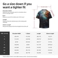 thumbnail image 5 of Gukieu Colorful Ink Style Dragon Print Men's Short-sleeved Shirts, Button-down Pocket Shirts, T-shirts, Beach Vacation Travel Summer Clothing-3X-Large, 5 of 5