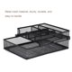 thumbnail image 5 of Seitruly Tipo de abrazadera de caja de almacenamiento de cajón de doble capa negra para una organización conveniente 2 cajones deslizantes Carpetas de archivos, 5 of 6