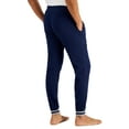 thumbnail image 2 of Hanes Men's Waffle Knit Sleep Jogger Pant Navy, Large, 2 of 4