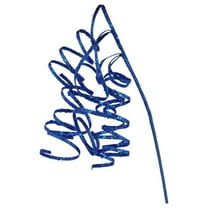 31" Curly Glitter Ribbon Spray: Royal Blue