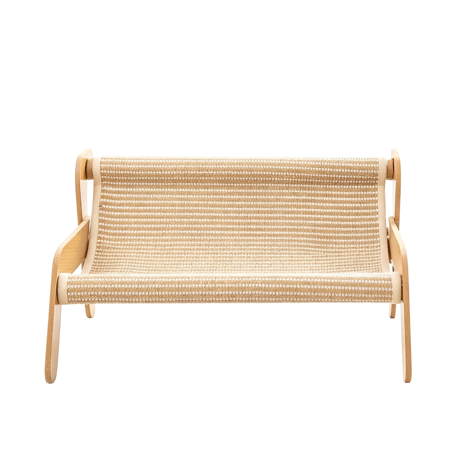 Cat Scratch Couch Non‑Slip Bed, Extra Large Sisal Cat Scratcher Lounge Chair, Heavy‑Duty Wood Frame Cat Scratching Pad Furniture Protector for Indoor Large Cats, Pet Supplies