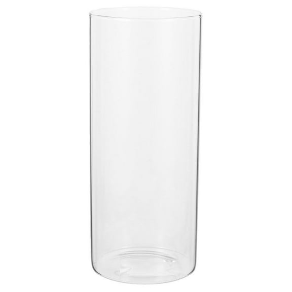 Glass Vase Cylinder Flower Vase Multipurpose Clear Glass Cylinder Vase Household Vase Decor