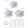thumbnail image 3 of Fsddascl Purple Hydrangea Small Toaster Cover 2 Slice, Kitchen Appliance Covers, Stripe Botanical Vintage Toaster Oven Cover with Loop, Bread Machine Cover Polyester Dust Cover Protection, 3 of 5