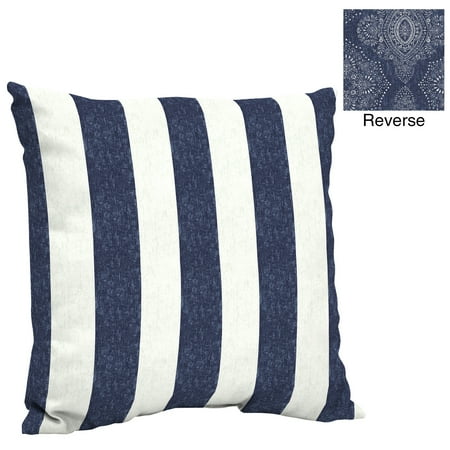 Better Homes Gardens Blue Pointelized Ogee Stripe 24 X 24