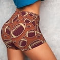 thumbnail image 4 of Lsque American Football1 Pattern High Waisted Biker Shorts for Women-Tummy Control Fitness Athletic Workout Running Yoga Gym Shorts,Moisture-Wicking-XX-Large, 4 of 9