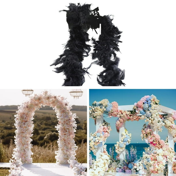 Boa De Plumas De Pavo De 2 Metros – Estola Suave Para Disfraces, Carnaval, Bodas Y Baile, Colores Sólidos, Fácil De Transportar