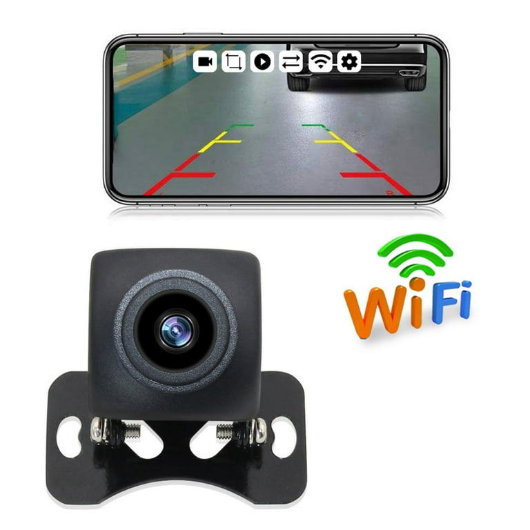 Aumotop Wireless Backup Camera HD WIFI Rear View Camera for Car Vehicles WiFi Backup Camera with Night Vision IP67 Waterproof LCD Wireless