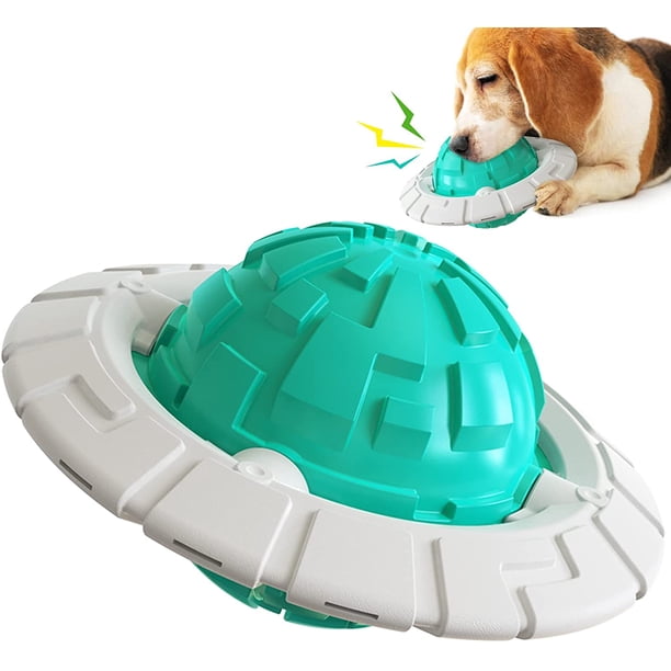Azul - Juguetes masticables chirriantes para perros, juguetes interactivos de entrenamiento, pelotas de dentición resistentes y duraderas, frisbees y juguetes acuáticos (1 pieza)