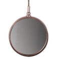 thumbnail image 2 of Benzara BM202263 Metal Frame Round Wall Mirror with Attached Rope Hanging, Copper - Small, 2 of 4