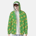 thumbnail image 2 of Daiia Pumpkin Leaves UPF 50+ Sun Protection Hoodie Jacket Lightweight Long Sleeve Sun Shirt for Women Men with Pocket Hiking Outdoor-3X-Large, 2 of 7