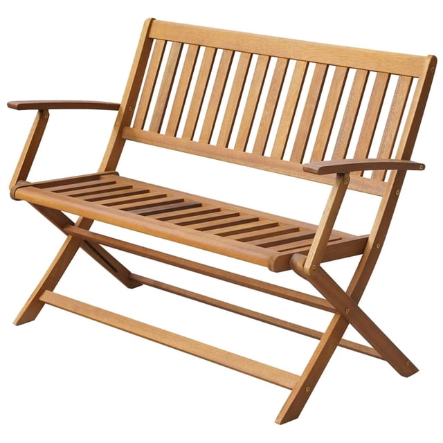Banco de Jardín Casafoyer 120 cm Madera Maciza de Acacia Marrón